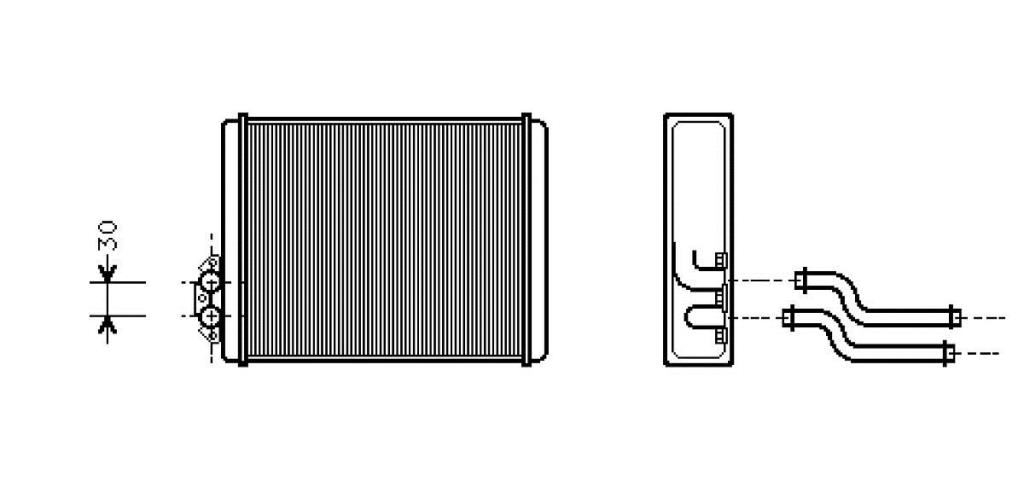 Radiador de calefacción VALEO ref. 812326